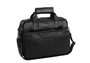 Leren Fietstas Zwart Gent