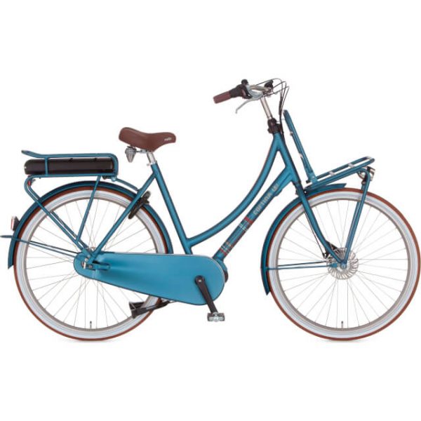 elektrische fiets kopen in Groningen Cortina transportfiets blauw