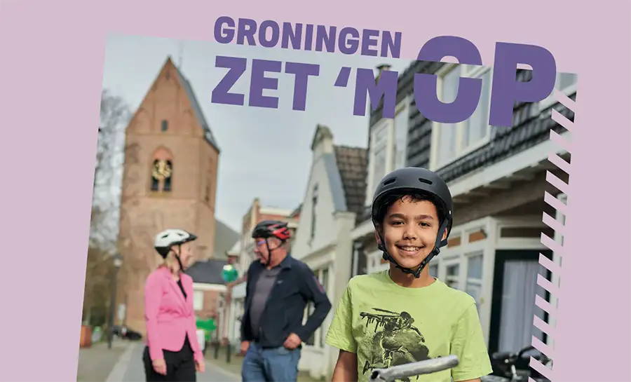 fietshelm actie Groningen zet hem op